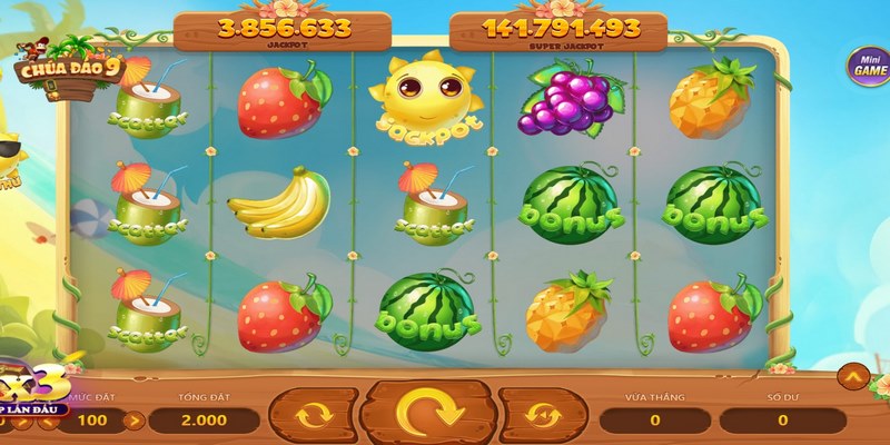 Fruit là phiên bản với biểu tượng trái cây quen thuộc như cam, lê và lựu đạn