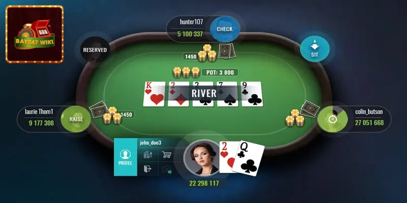 Poker tại bay247 chưa bao giờ vắng khách mỗi ngày